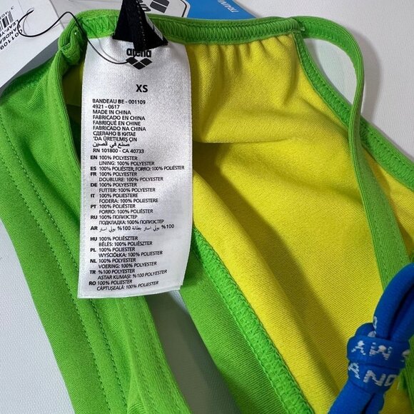 Arena Bikini Top Swimmers Sport Bra Size XS - Picture 5 of 9